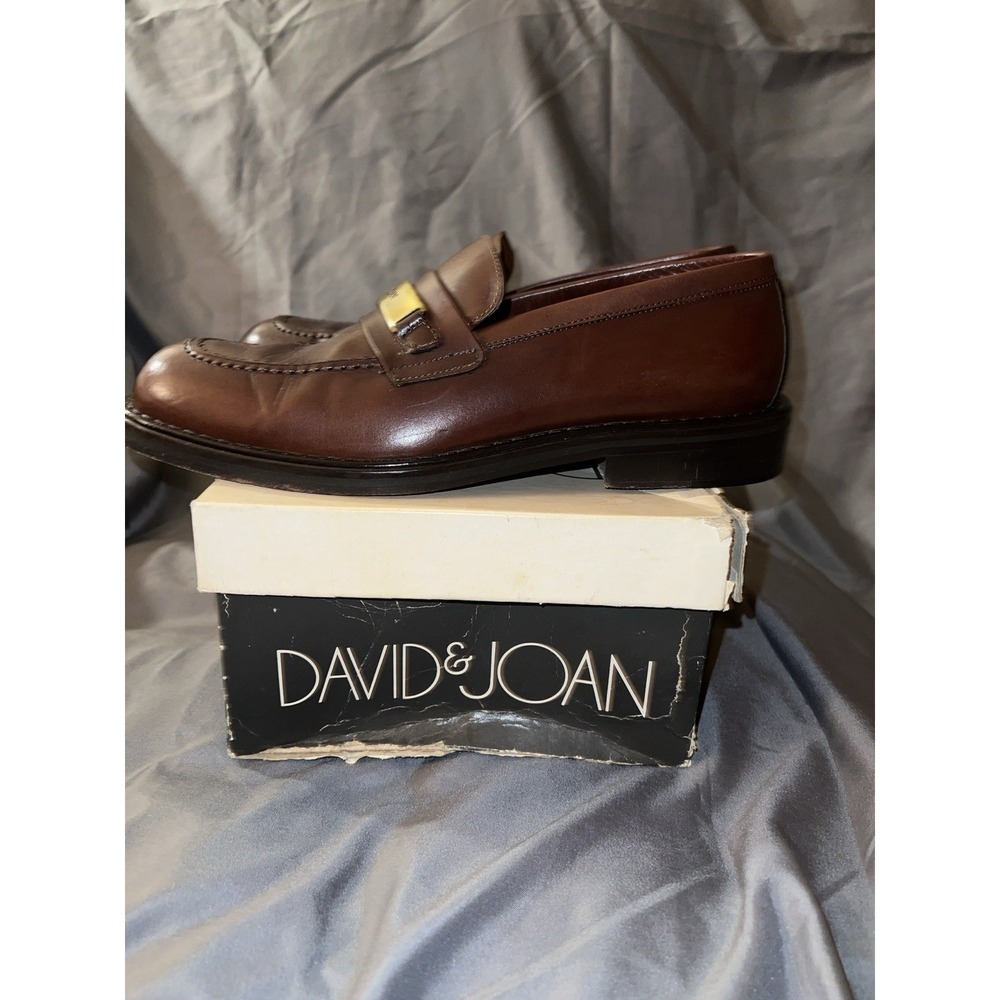 Vintage David & Joan‎ Dress Shoe Brown Men's Size 8.5